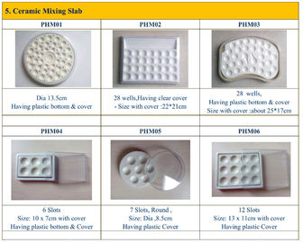 28 Putten Tandlaboratorium Ceramische het Mengen zich Plak 22*21cm met Plastic Dekking