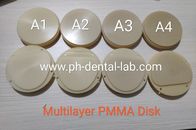 De Schijfcad van PMMA het Acrylgebruik van het Nokkensysteem voor het Tijdelijke Tandkronen &amp; Bruggen Maken